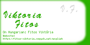 viktoria fitos business card